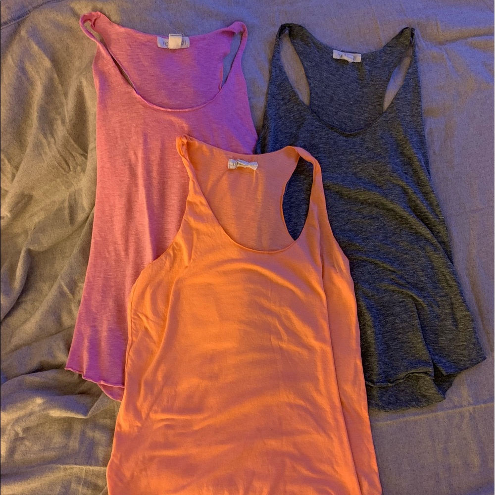 Forever 21 tanks, set of 3